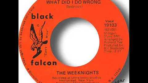 The Weeknights   What Did I Do Wrong