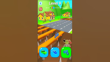 SHAPE SHIFTING 🚗🚙🚕 All Levels Walkthrough, Android and iOS LV9 #shorts