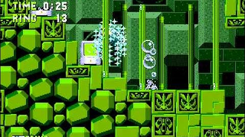 Sonic Remastered V2 (Sega Genesis Hack) (Sonic) Gameplay Part 4 (Labyrinth Zone)