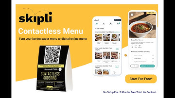 Contactless Menu. Scan to Order and Pay