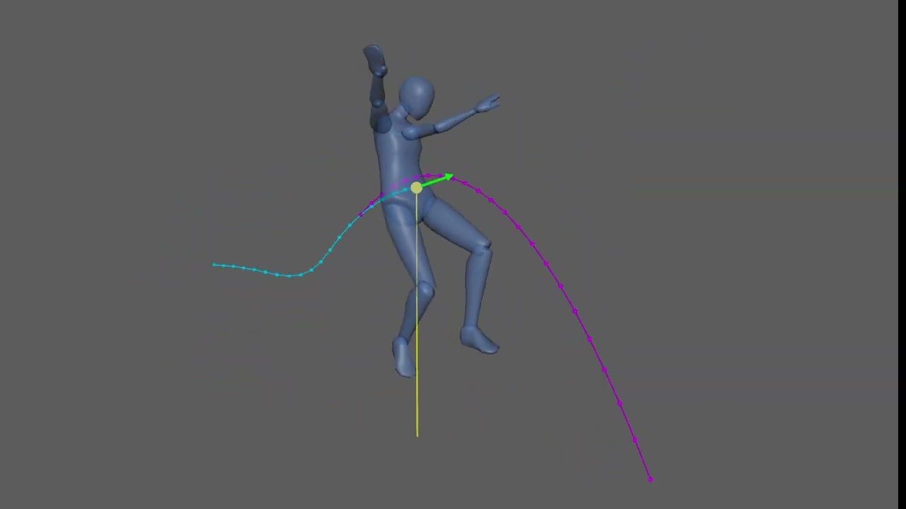 打ち上がった際の重心の予測軌道を可視化 | Bifrost for Maya Rigging Challenge