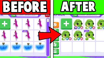 I upgraded FANS INVENTORY Only Using Potions in Adopt Me!