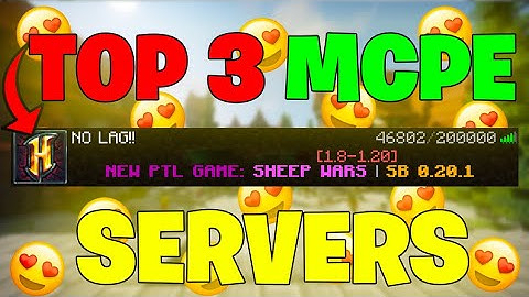 Top 3 Best Servers Like Hypixel for MCPE *No Lag*.