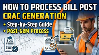 How to process bill on Gem portal after CRAC generation 