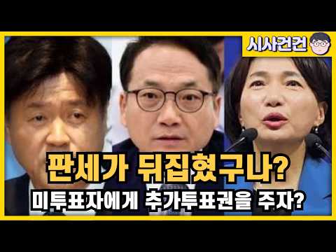 [편집본] 박선원,김용,서미화 동시에 보완투표권 주장? 뭐가 맘대로 안되니? 선거중에 룰을 바꿔? — 시사건건