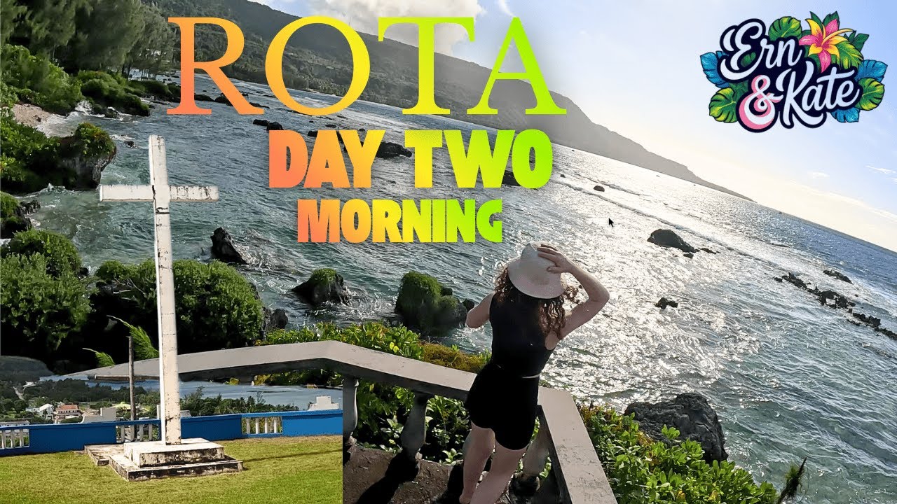 Эрн и Кейт из Сайпана посещают Роту, CNMI, день 2, утренняя поездка Luta 4K