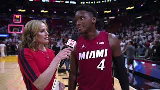 Miami Heat Beat Hawks Victor Oladipo Postgame Interview April 26Th 2022 Round 1 Game 5