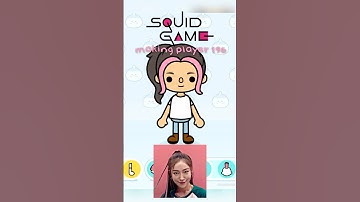 Creating PLAYER 196 Squid Game in Toca Boca #tocaboca #squidgame #shorts #toca #roleplay #viral