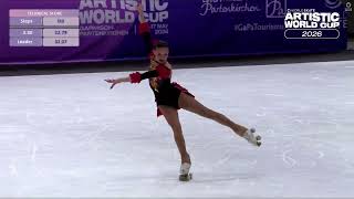KASEY GHEZZANI (ITA) - World Cup 2026 - 1ª Place, cadet ladies (short program)