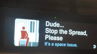 New Countdown Clock Screen at Queens Plaza New York City Subway