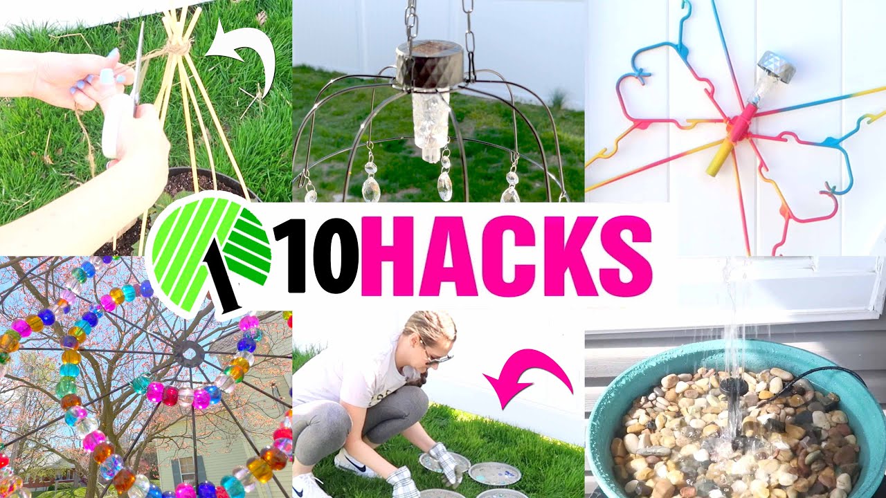 10 *BEST* 1 OUTDOOR DOLLAR TREE HACKS! YouTube
