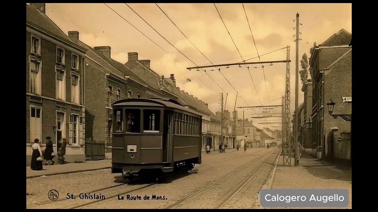 Petite vidéo avec des anciennes cartes postales de Saint-Ghislain.