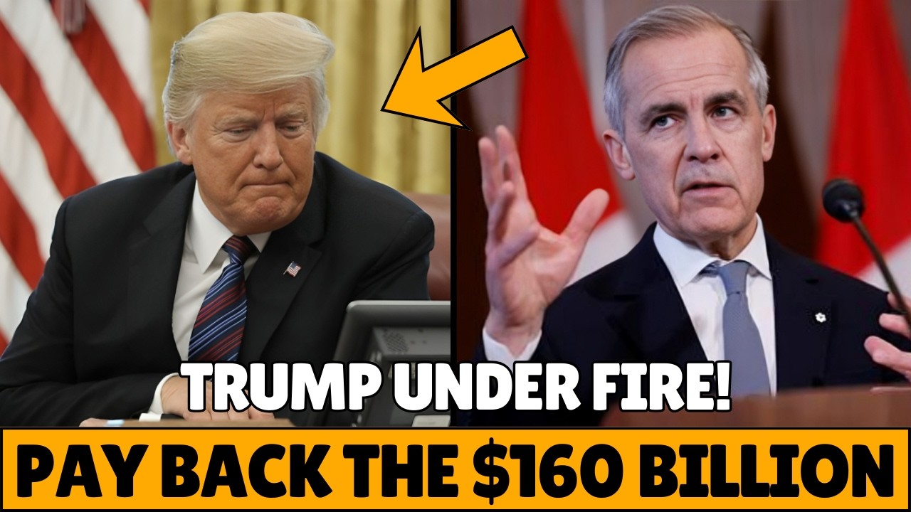 JUST NOW : Carney Demands $160B From Trump — U.S.–Canada Financial Showdown Explodes