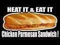 HEAT IT & EAT IT Chicken Parmesan Sandwich! - WHAT ARE WE EATING?? - The Wolfe Pit