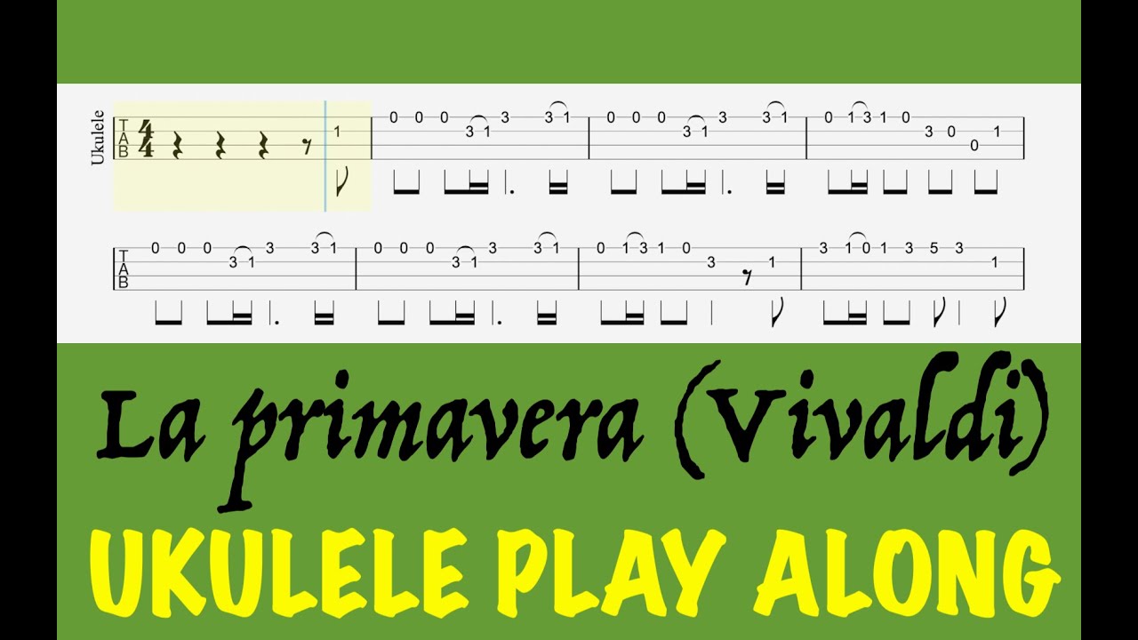 La primavera (Vivaldi) UKULELE PLAY ALONG
