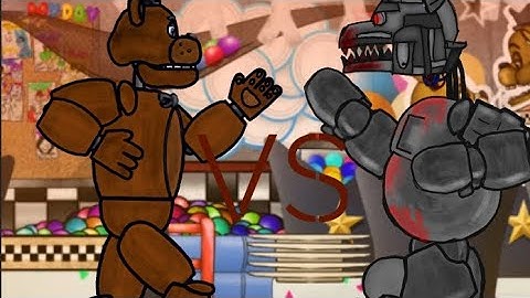 Wolf (Case animatronics) VS Freddy Fazbear (Five nights at Freddy