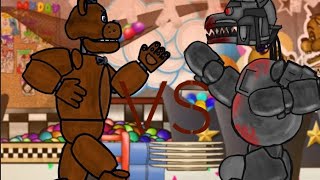 Wolf (Case animatronics) VS Freddy Fazbear (Five nights at Freddy's) dc2 animation
