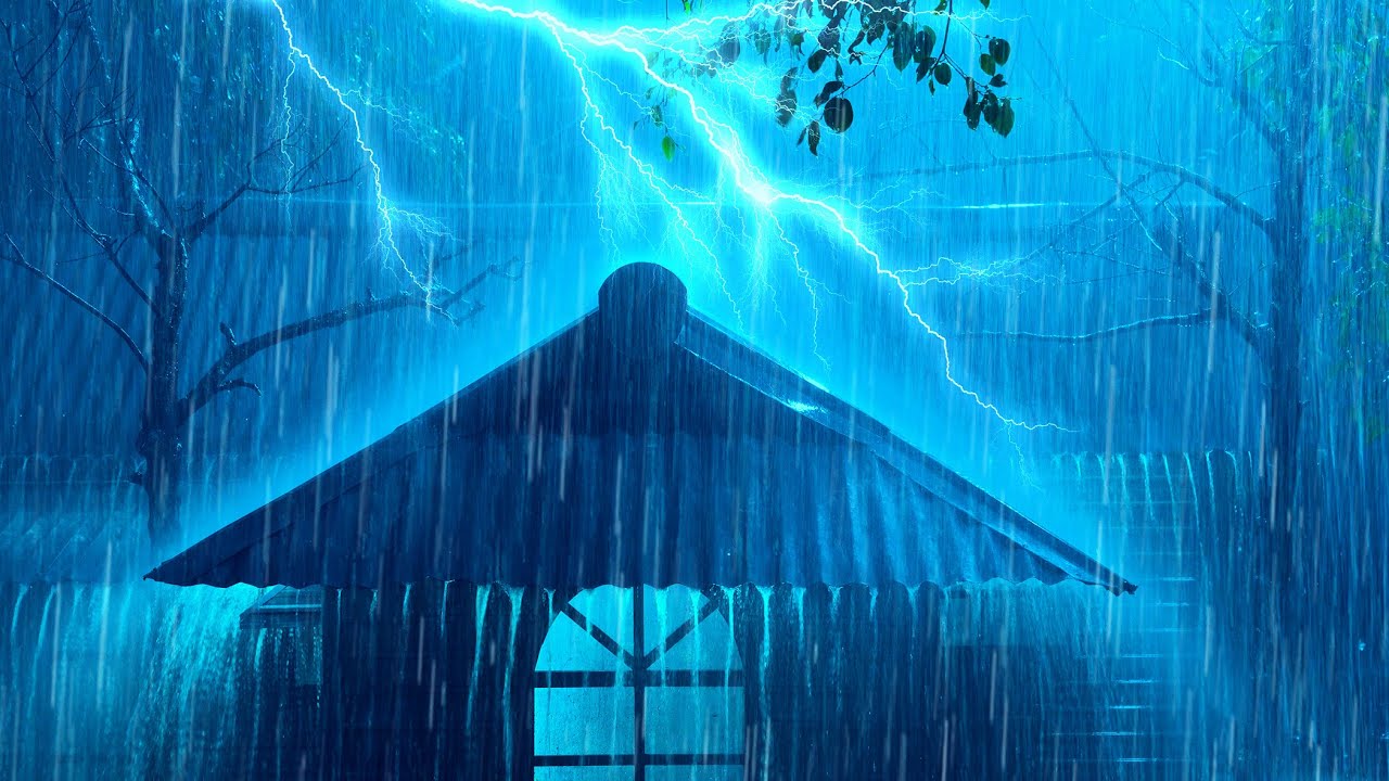 Sleep Like a Baby in 3 Minutes with Terrible Rain & Thunderstorm Sound