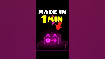 How To Make This Block In 1 Minute!  #geometrydash