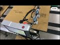 online inkjet printer with two printing heads for cartons expire and barcode printing.