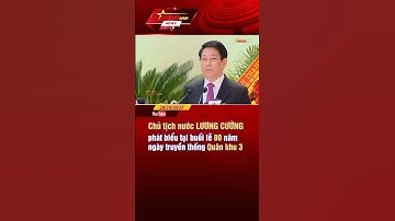 Chủ tịch nước Lương Cường phát biểu tại buổi lễ 80 năm ngày truyền thống Quân khu 3