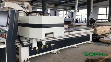 Furniture production line with CNC machine Biesse Homag SCM