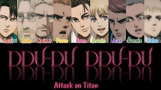 BLACKBINK "DDU-DU DDU-DU" by Attack on Titan (Color Coded Lyrics)