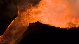 噴火続くキラウエア火山　住宅地に溶岩迫る