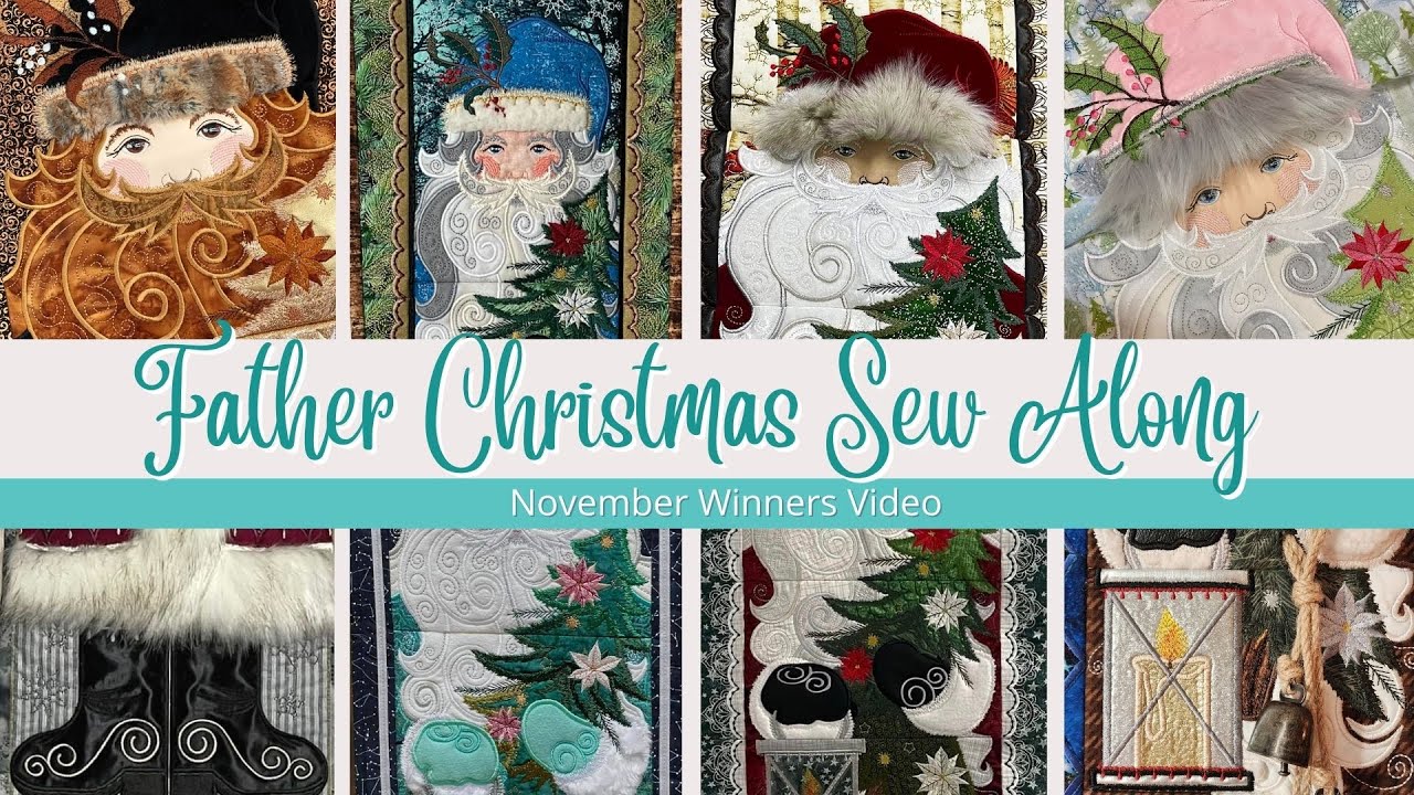 Father Christmas Hanger November 2022 Sew Along Winners YouTube