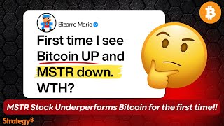 Bitcoin UP but MSTR DOWN? | My Opinion as a Long Term Covered Call Income Investor