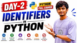 Day-2: Python Identifiers in Telugu 🔥 | Python Full Course | Learn Python for Beginners