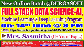 FULL STACK DATA SCIENCE-AI Online Training @ DURGASOFT