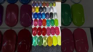 Which color is your favorite? 😍#shorts #automotive #autopaint #colorchips #auto