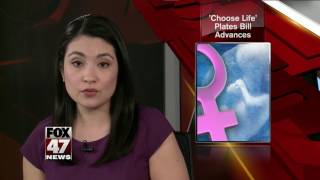 "Choose Life" license plate bill heads to senate