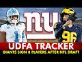 🚨Giants UDFA Tracker: New York Giants SIGN These UDFAs After 2026 NFL Draft
