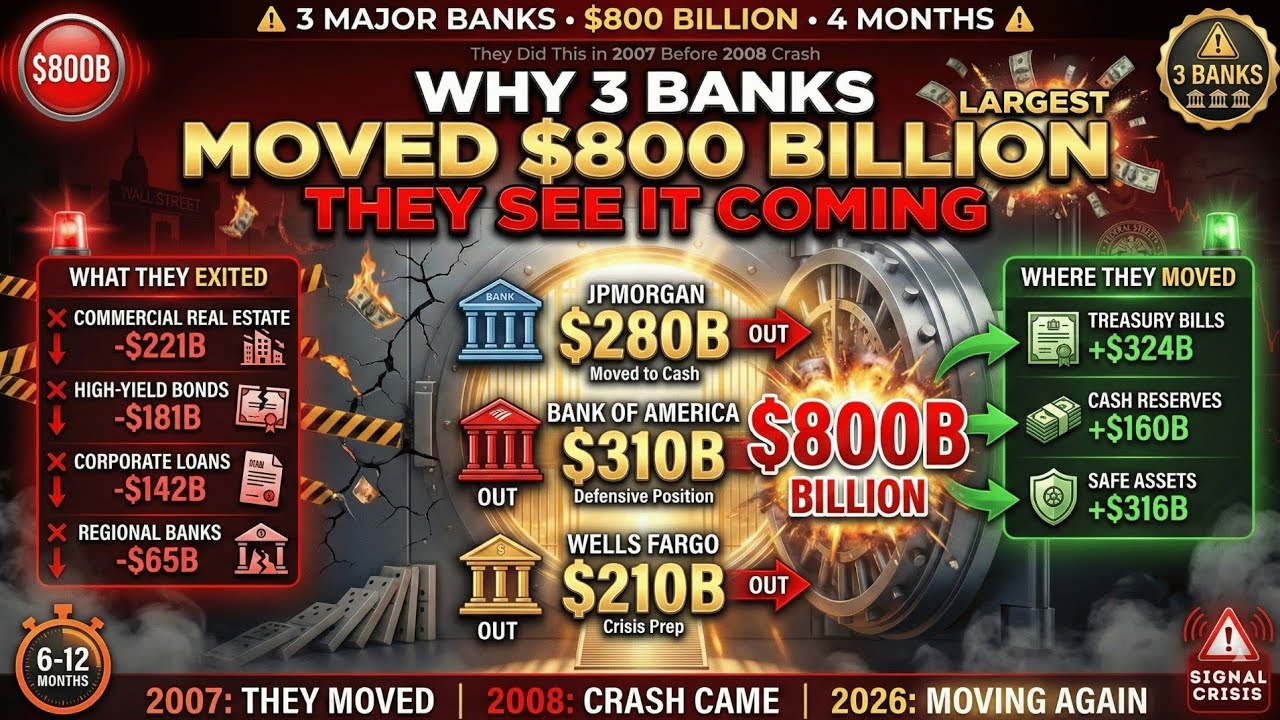 Why 3 Major Banks Just Moved $800 Billion (They See It Coming)