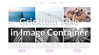 Filterable Grid For Divi Grid Item Title In Image Container