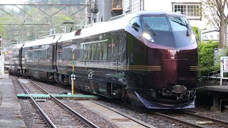 【4K】E655系なごみ 大糸線 南小谷駅発着（ミュージックホーン）
