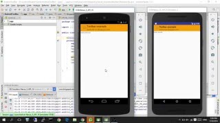 Set title, subtitle and logo of Toolbar