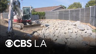 Huntington Beach neighborhood loses backyards because of old sewer line