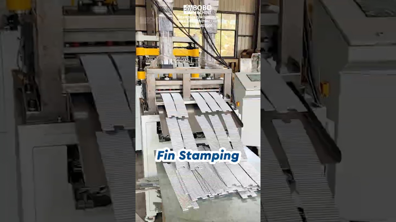Aluminum Cooling Fin Stamping Machine