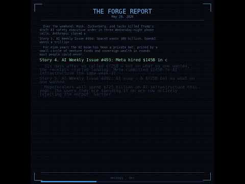 The Forge Report — AI News Recap May 28, 2026 | 1:1 ASCII
