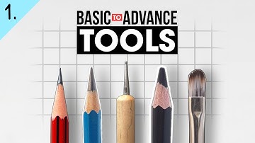 Drawing Tools - Basic to Advance Portrait Drawing ( Lesson 1 ) - for Beginners