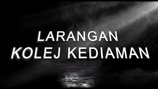 KK5 | PERATURAN KOLEJ KEDIAMAN