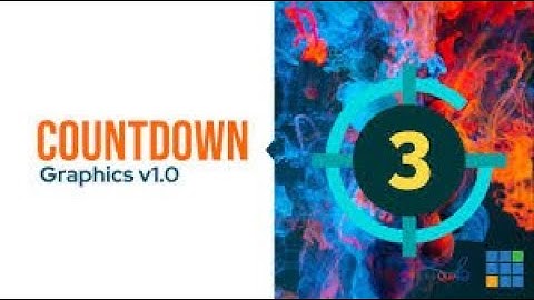 How to do a countdown timer in vmix