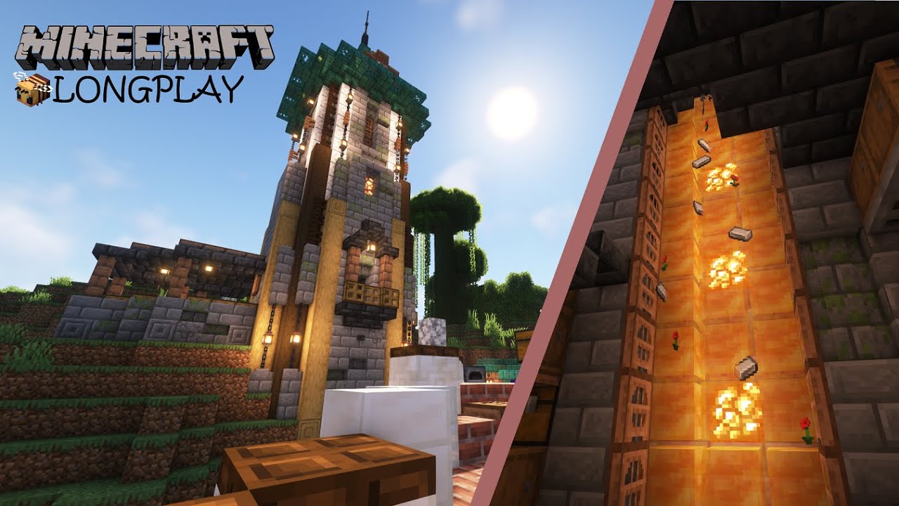 Minecraft Longplay - Iron Tower Completion (No Commentary) 1.19