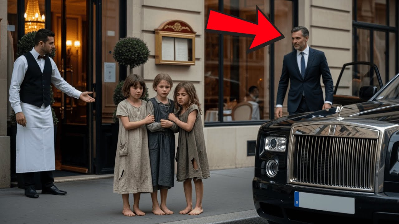 Drillinge Werden aus Luxusrestaurant Geworfen — Ein Millionär Sieht Sie und Verändert Ihr Schicksal