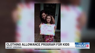 West Virginia Department of Human Services clothing allowance program