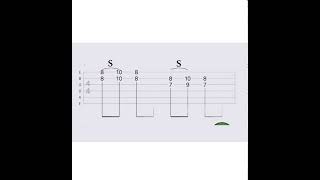 Ty Dolla $ign - Your Turn   slide part guitar tab #Shorts