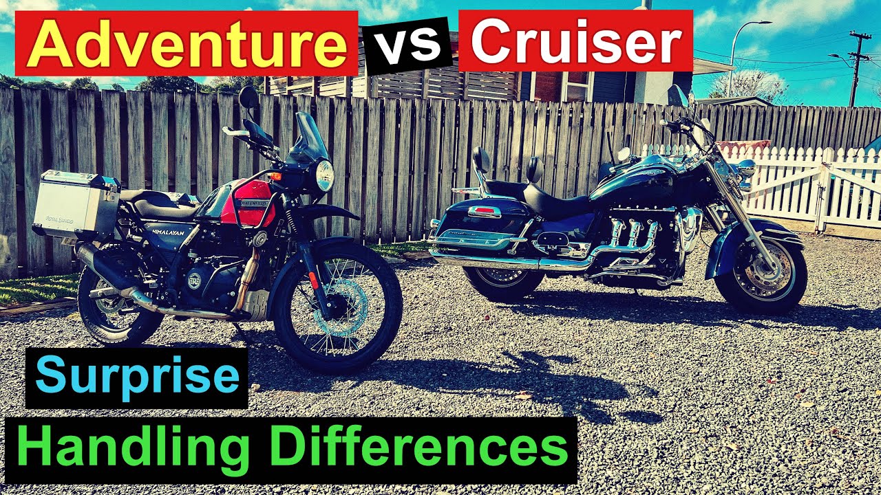 Adventure Motorcycle vs Cruiser Motorcycle Surprised by the
